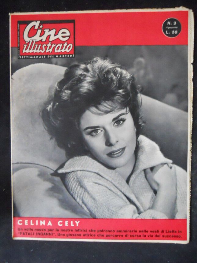 CINE ILLUSTRATO magazine side cover Issue 3 17 January 1960