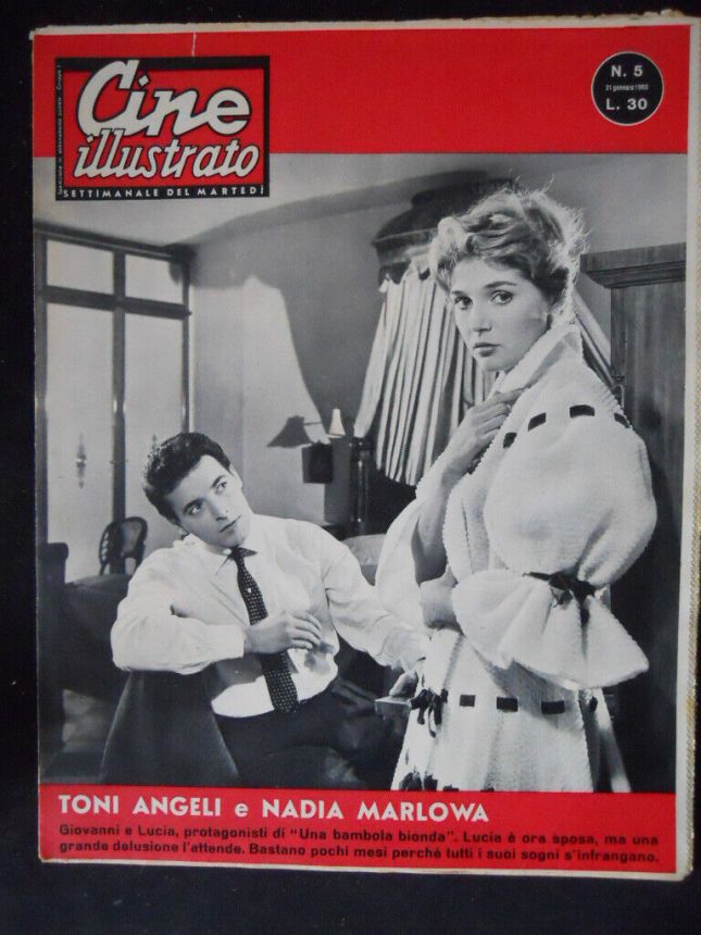 CINE ILLUSTRATO magazine side cover Issue 5 31 January 1960