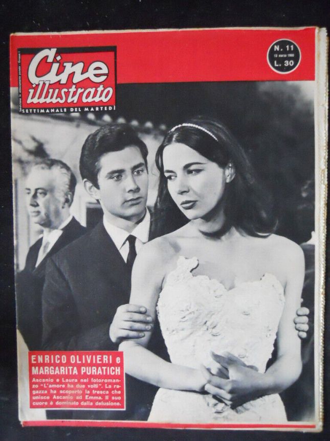 CINE ILLUSTRATO magazine side cover Issue 11 13 March 1960