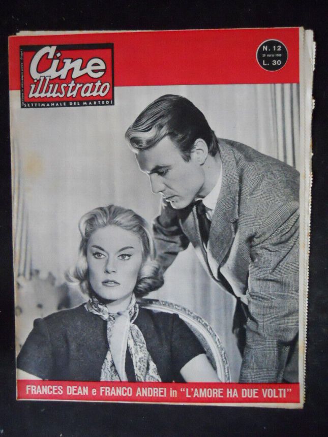 CINE ILLUSTRATO magazine side cover Issue 12 20 March 1960