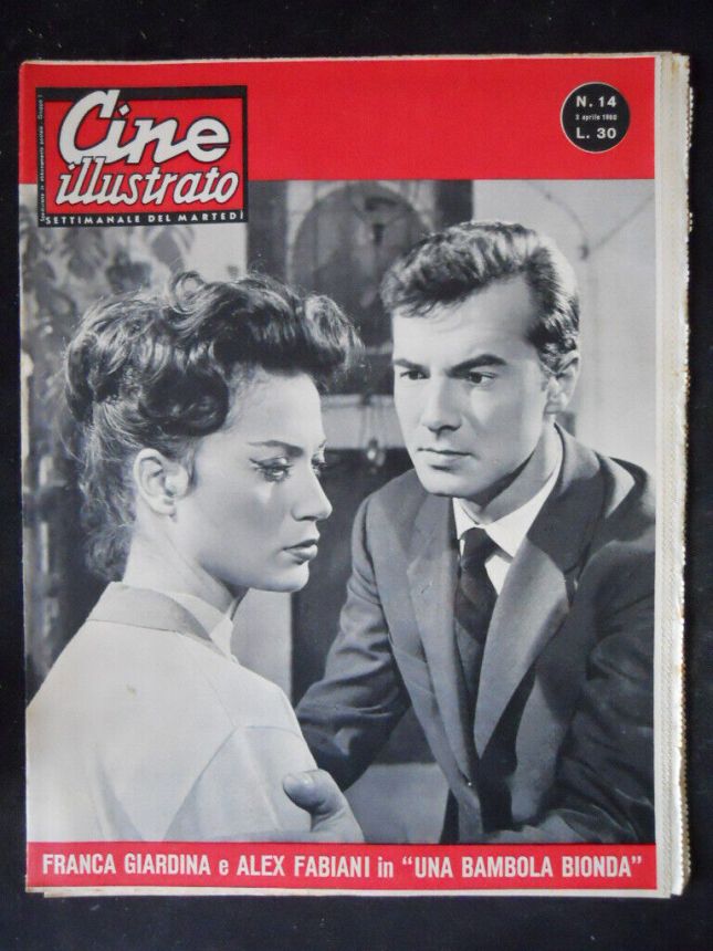 CINE ILLUSTRATO magazine side cover Issue 14 3 April 1960