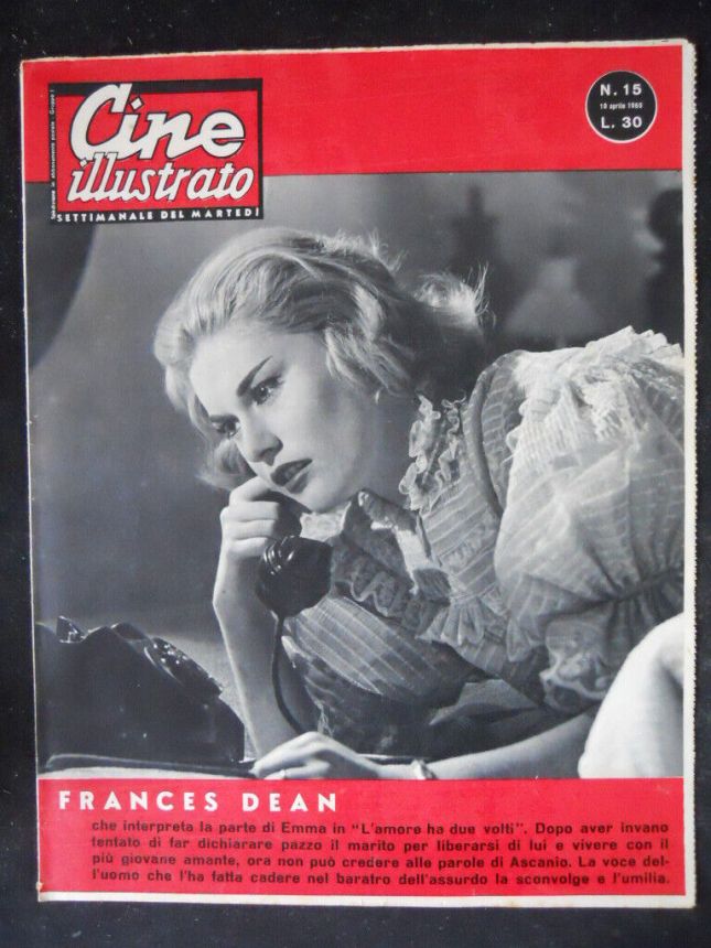 CINE ILLUSTRATO magazine side cover Issue 15 10 April 1960