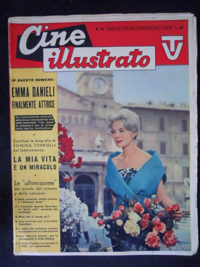 CINE ILLUSTRATO magazine side cover Issue 19 8 May 1960