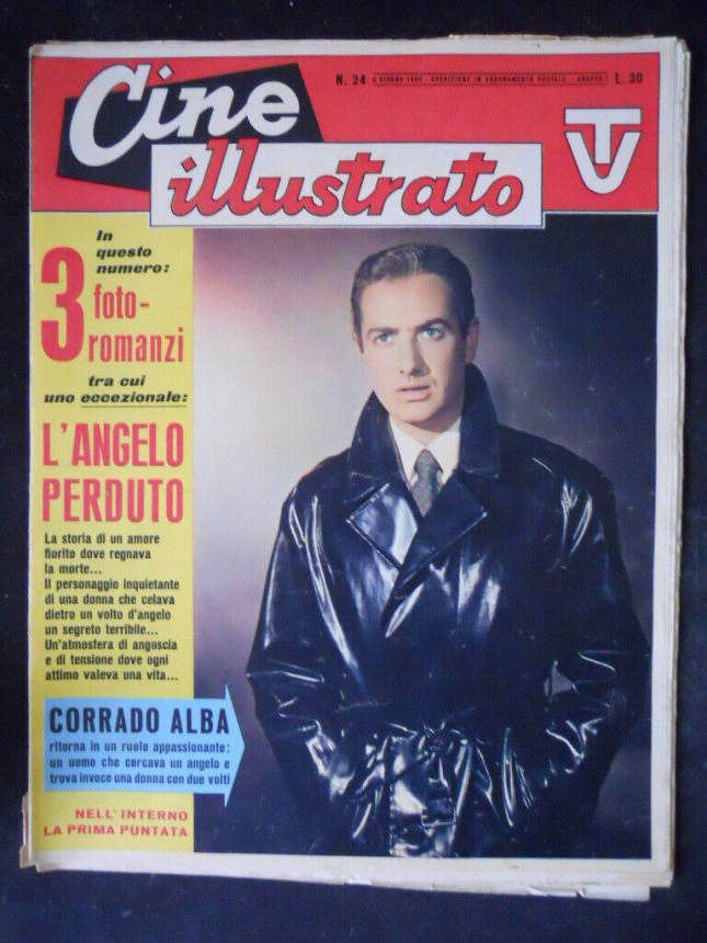 CINE ILLUSTRATO magazine side cover Issue 24 12 June 1960