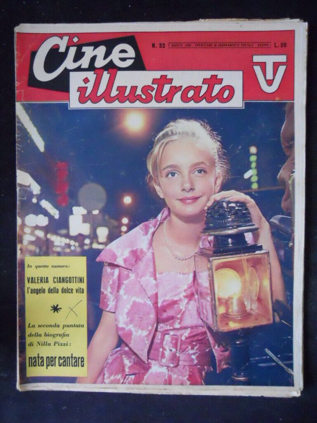 CINE ILLUSTRATO magazine side cover Issue 32 7 August 1960