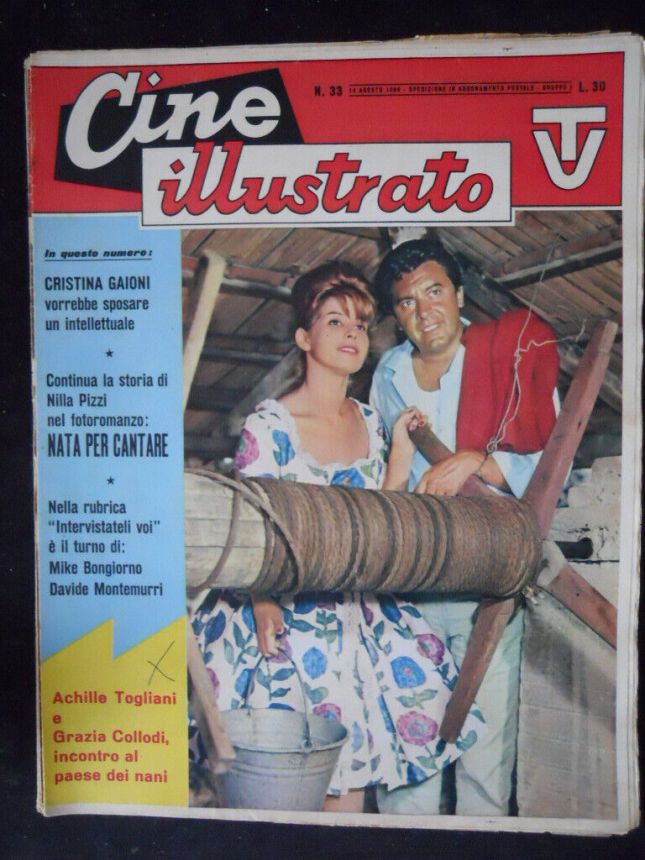 CINE ILLUSTRATO magazine side cover Issue 33 14 August 1960