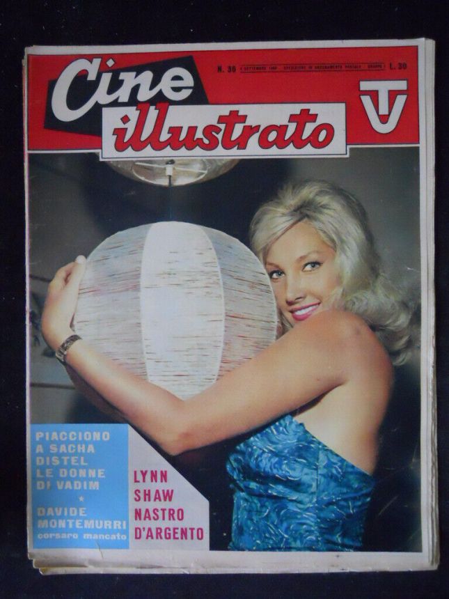 CINE ILLUSTRATO magazine side cover Issue 36  September 1960