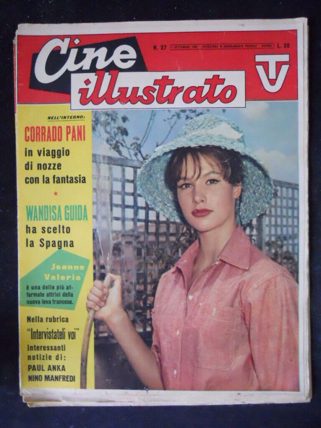 CINE ILLUSTRATO magazine side cover Issue 37  September 1960