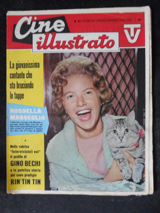 CINE ILLUSTRATO magazine side cover Issue 44 30 October 1960