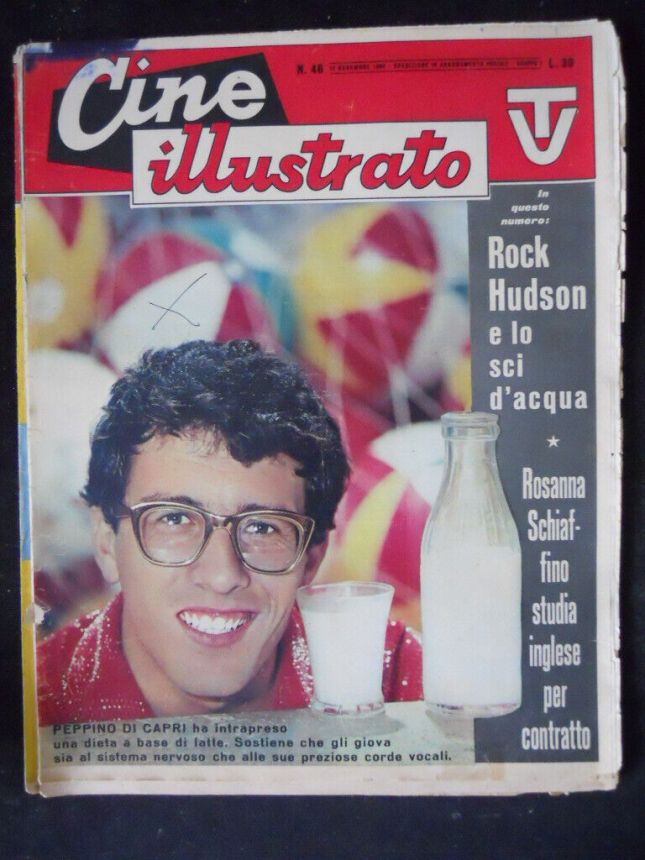 CINE ILLUSTRATO magazine side cover Issue 46 12 November 1960
