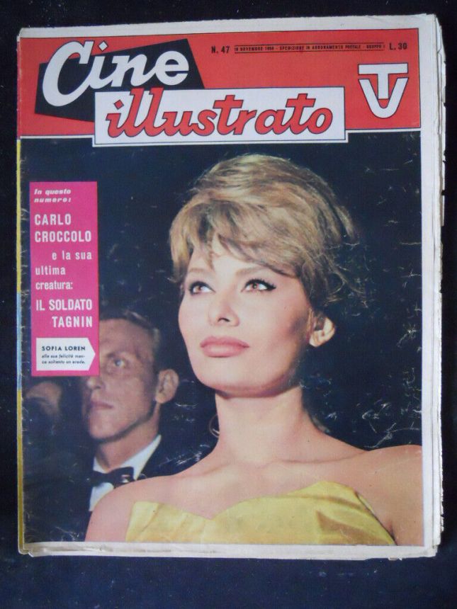 CINE ILLUSTRATO magazine side cover Issue 47 19 November 1960