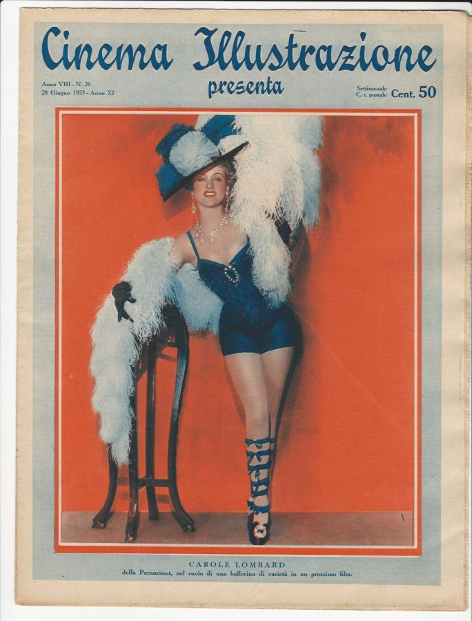 CINEMA ILLUSTRAZIONE magazine side cover Issue 26 28 June 1933