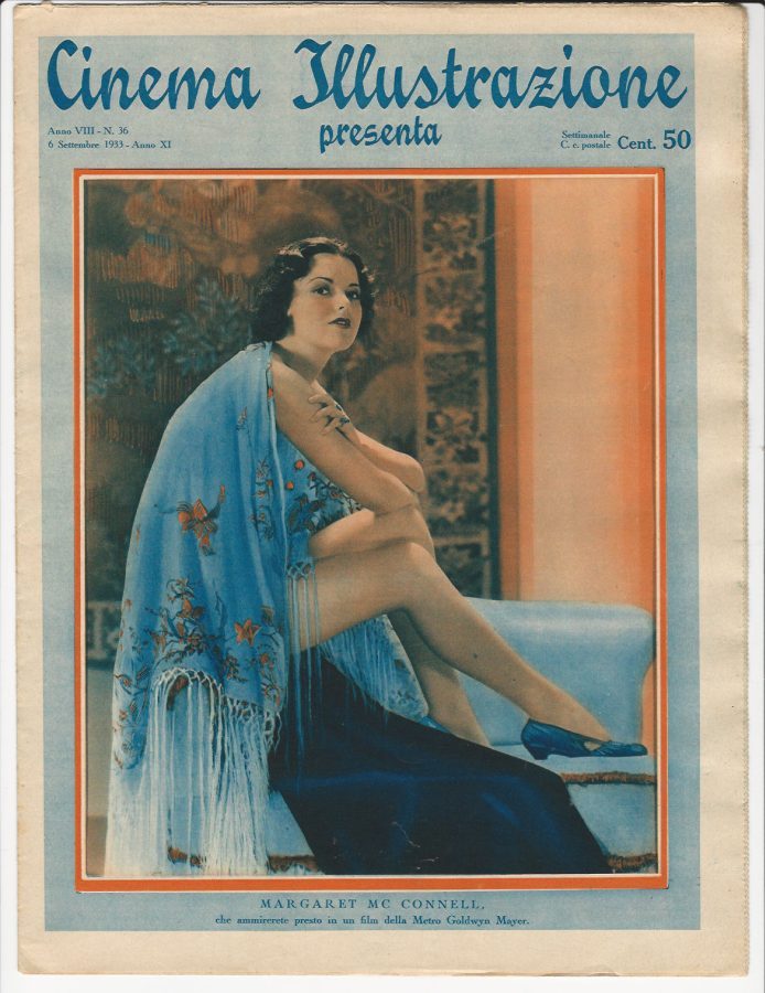 CINEMA ILLUSTRAZIONE magazine side cover Issue 36 6 September 1933