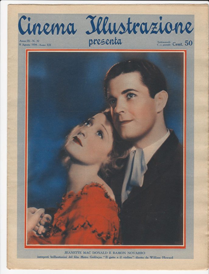 CINEMA ILLUSTRAZIONE magazine side cover Issue 32 8 August 1934