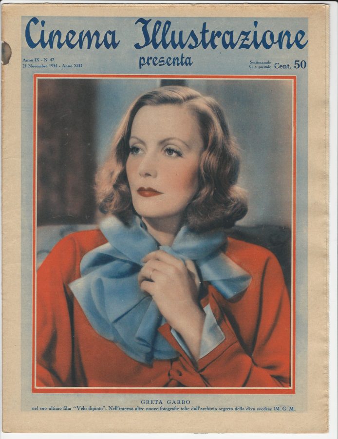 CINEMA ILLUSTRAZIONE magazine side cover Issue 47 21 November 1934