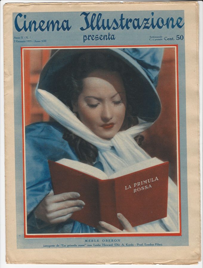 CINEMA ILLUSTRAZIONE magazine side cover Issue 1 2 January 1935