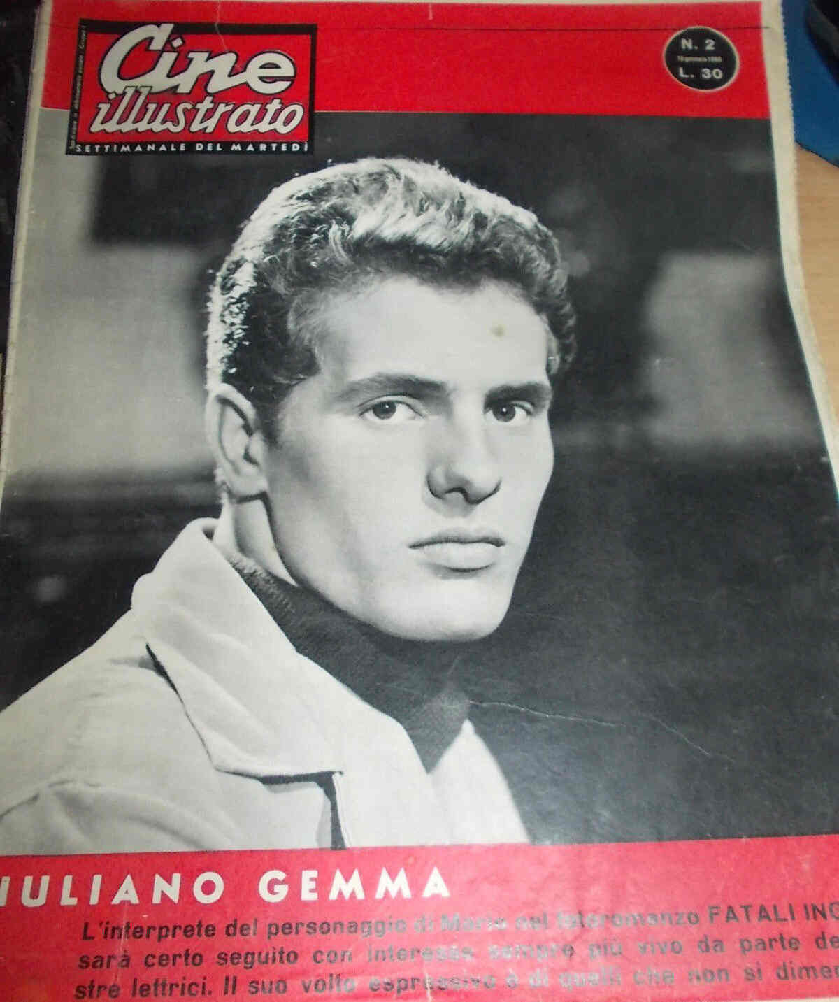 CINE ILLUSTRATO magazine side cover Issue 2 10 January 1960