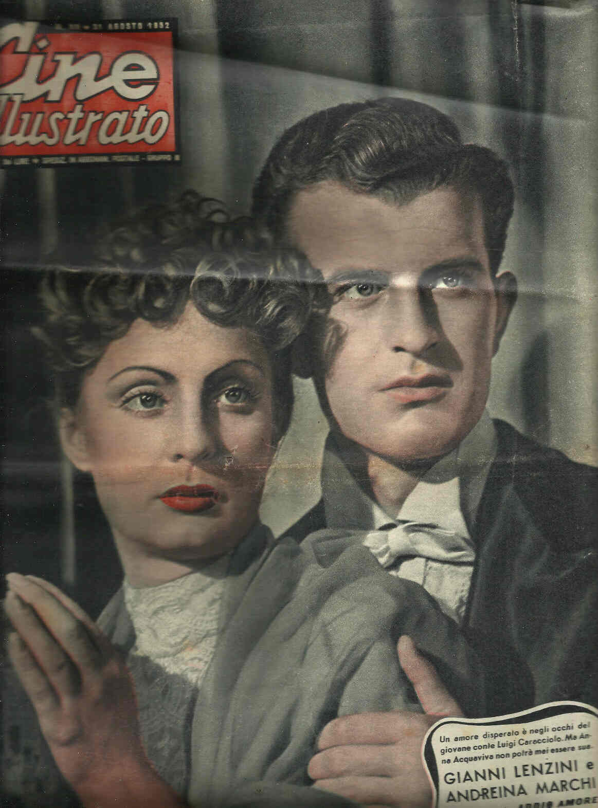 CINE ILLUSTRATO magazine side cover Issue 35 August 1952
