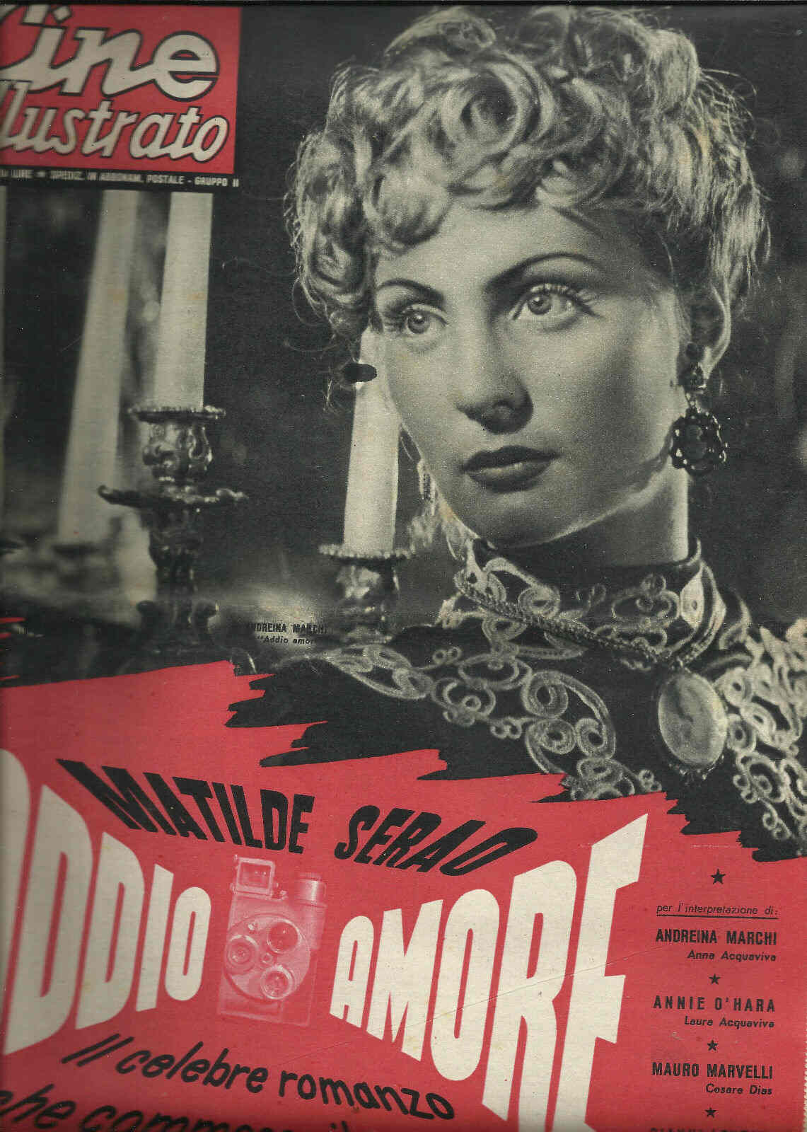 CINE ILLUSTRATO magazine side cover Issue 34  1952