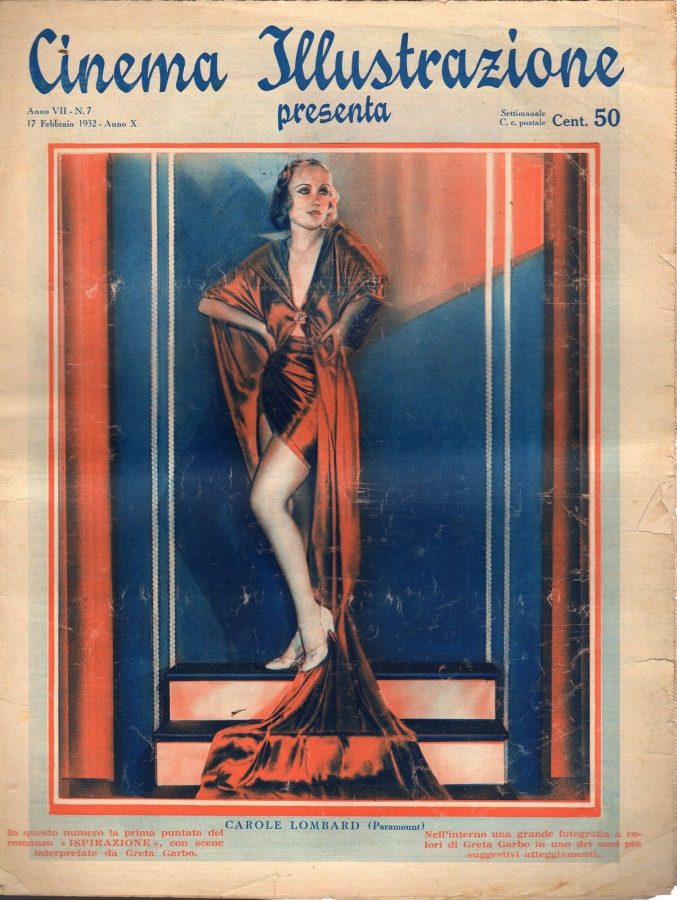 CINEMA ILLUSTRAZIONE magazine side cover Issue 7 17 February 1932