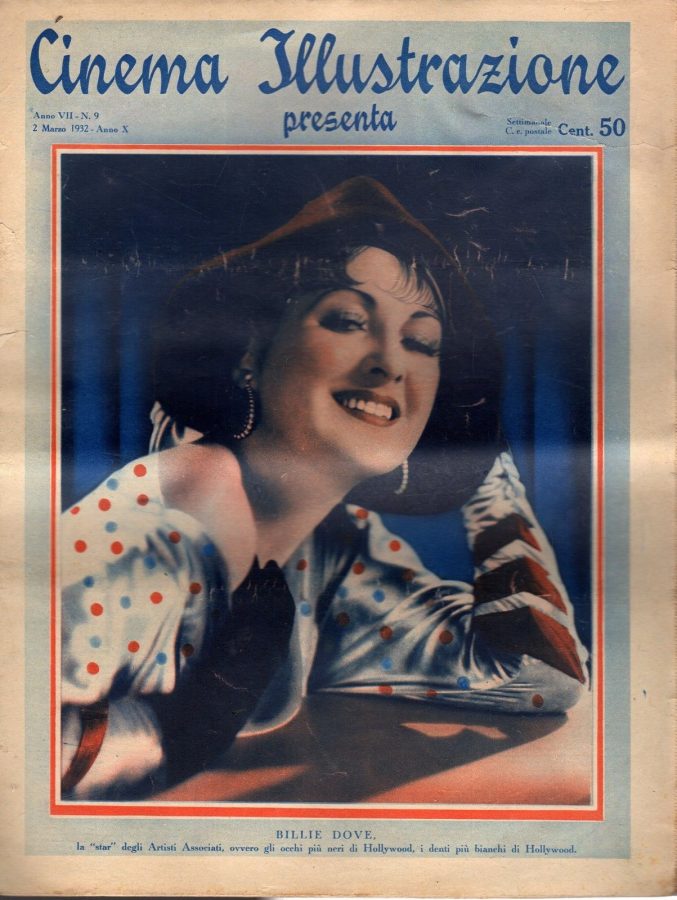 CINEMA ILLUSTRAZIONE magazine side cover Issue 9 2 March 1932