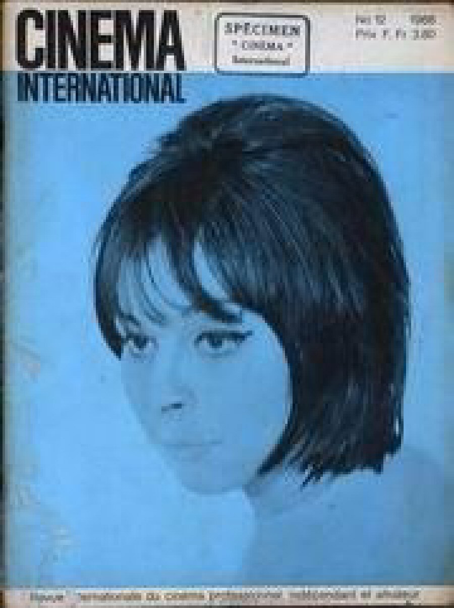 CINEMA INTERNATIONAL magazine side cover Issue 12   1966