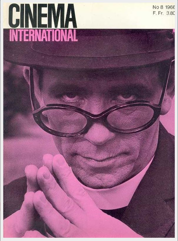 CINEMA INTERNATIONAL magazine side cover Issue 8   1966