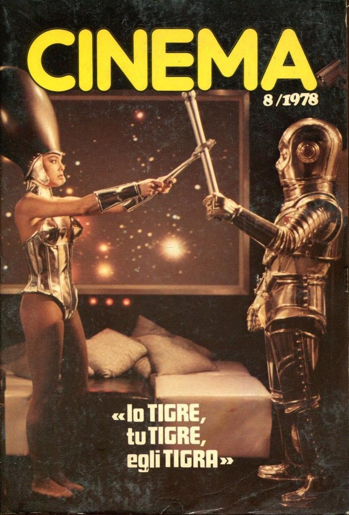 CINEMA (It 1978) magazine side cover Issue 8  1978