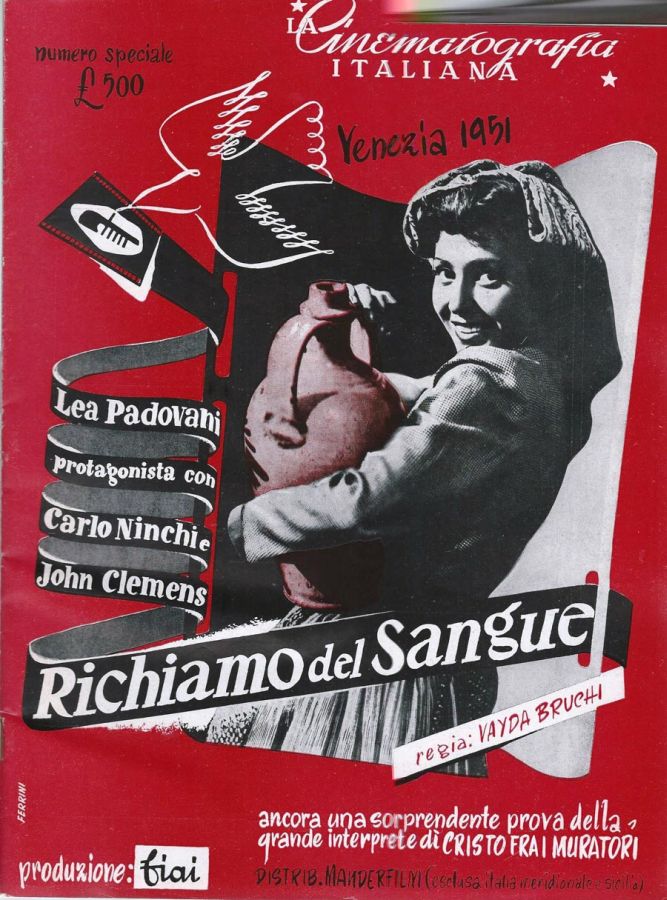 CINEMATOGRAFIA ITALIANA | LA magazine side cover  August/September 1951