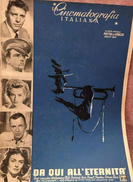 CINEMATOGRAFIA ITALIANA | LA magazine side cover  August 1954