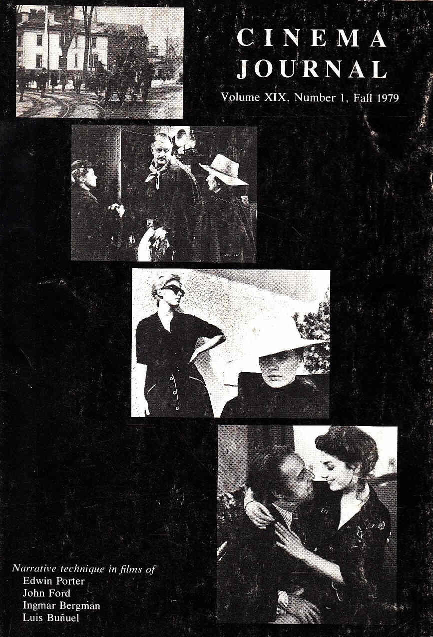 CINEMA JOURNAL magazine side cover  Vol 19 No 1 Fall 1979