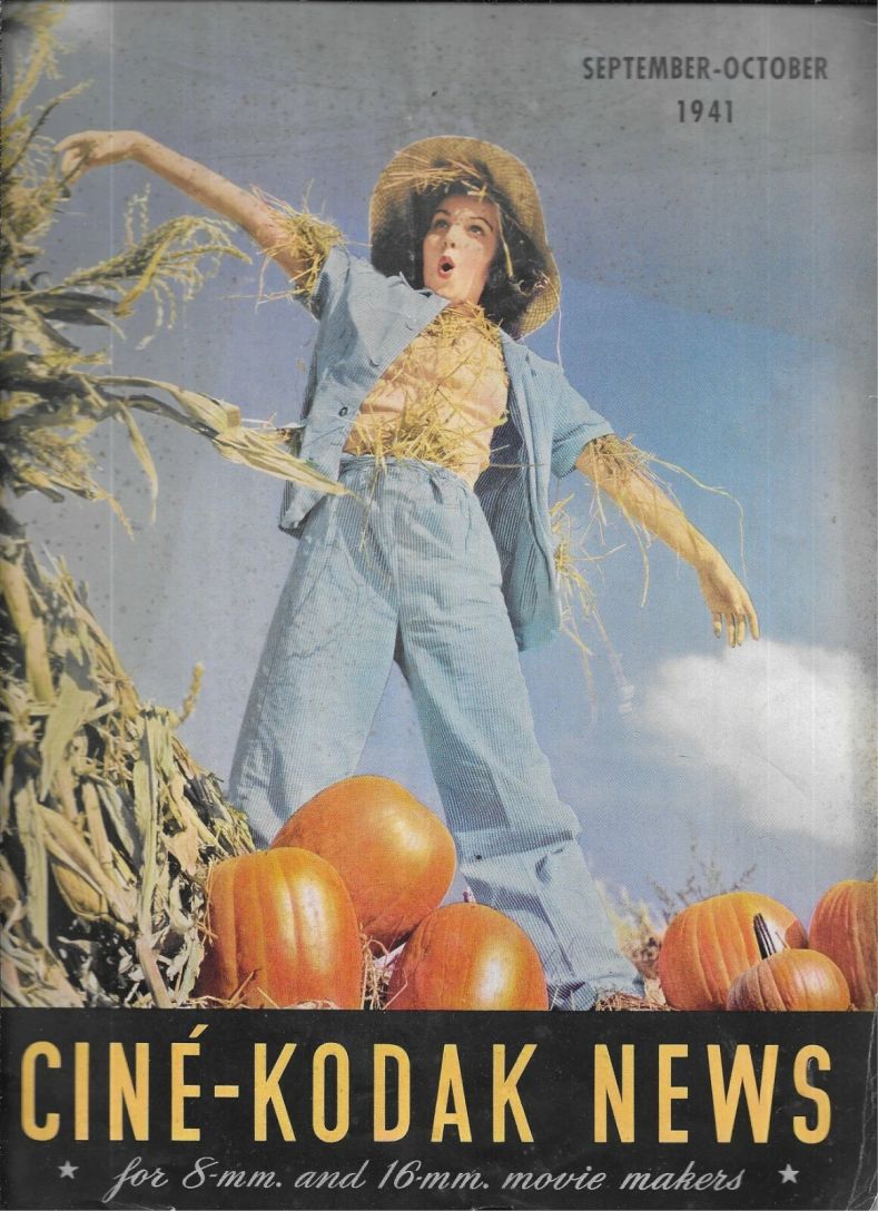 CINE-KODAK NEWS magazine side cover  September/October 1941