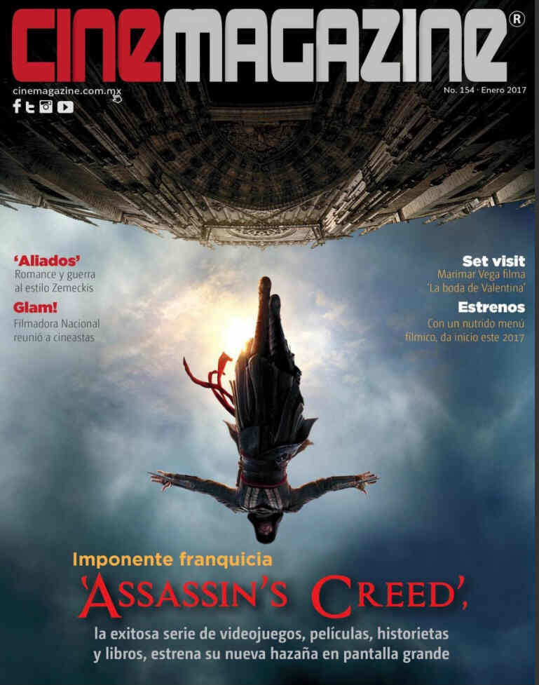CINEMAGAZINE (Mx) magazine side cover Issue 154  January 2017