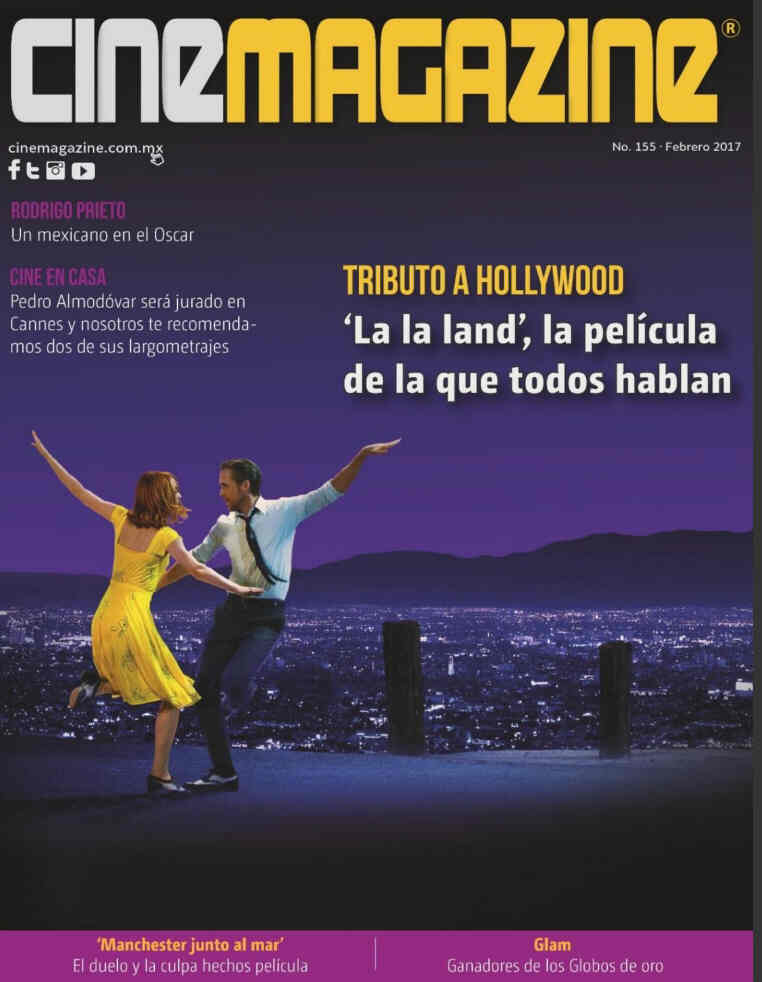 CINEMAGAZINE (Mx) magazine side cover Issue 155  February 2017