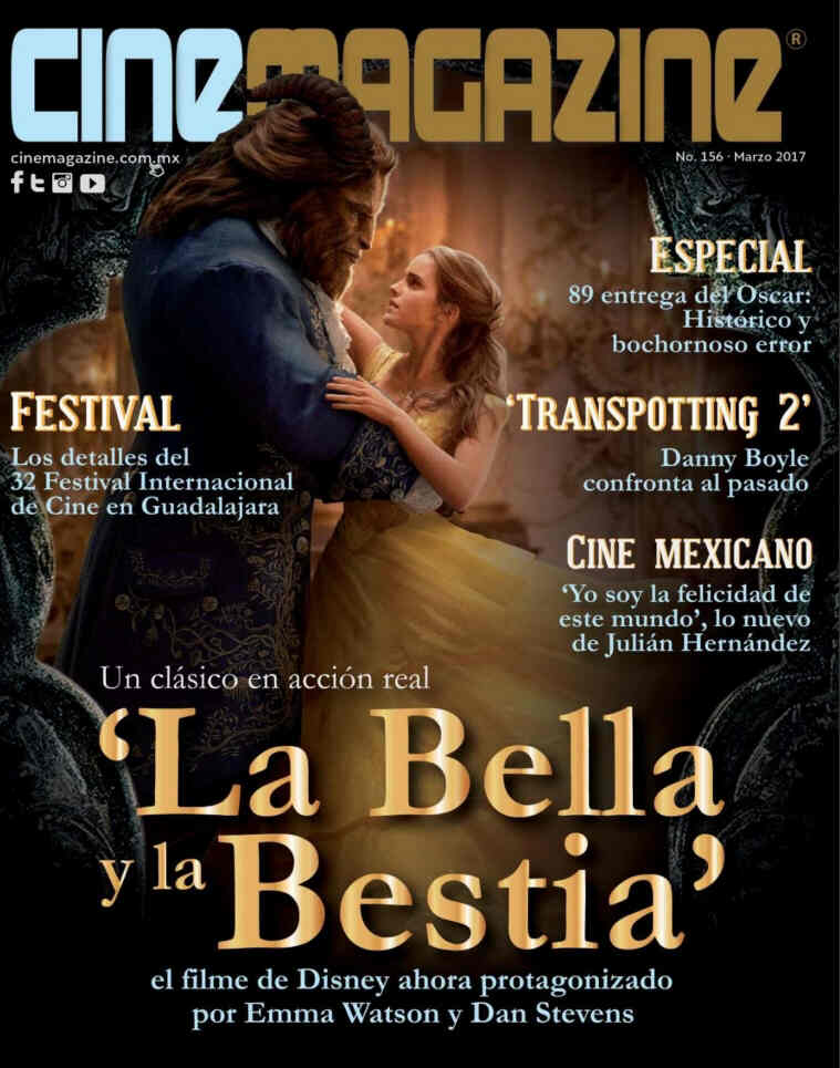 CINEMAGAZINE (Mx) magazine side cover Issue 156  March 2017