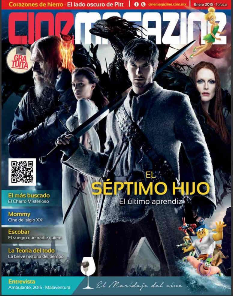 CINEMAGAZINE (Mx) magazine side cover Issue 130 January 2015