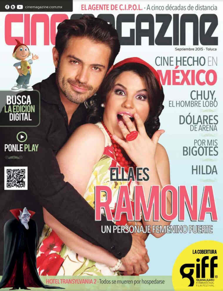 CINEMAGAZINE (Mx) magazine side cover Issue 138 September 2015