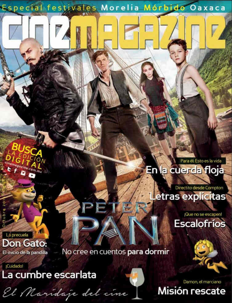 CINEMAGAZINE (Mx) magazine side cover Issue 139 October 2015