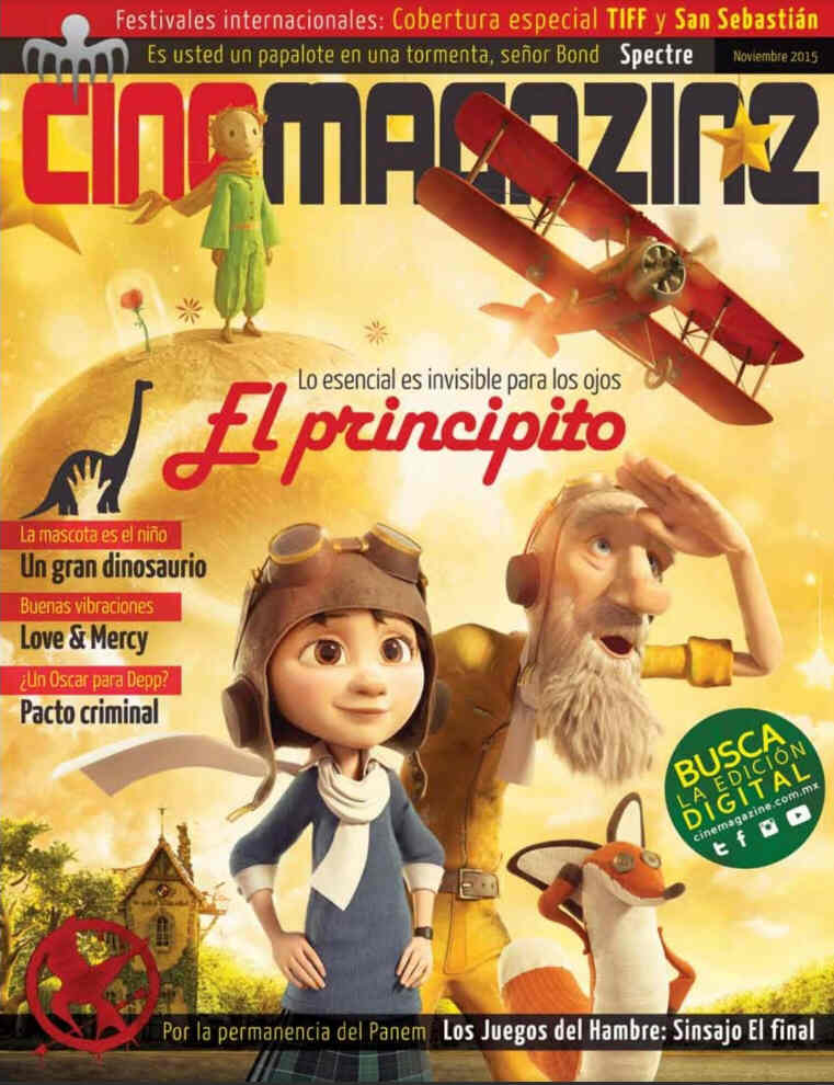CINEMAGAZINE (Mx) magazine side cover Issue 140 November 2015