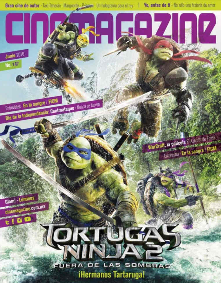 CINEMAGAZINE (Mx) magazine side cover Issue 147 June 2016