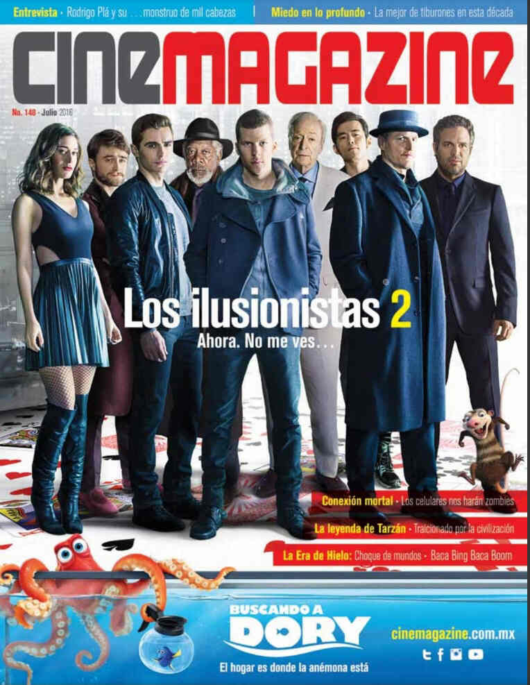 CINEMAGAZINE (Mx) magazine side cover Issue 148 July 2016