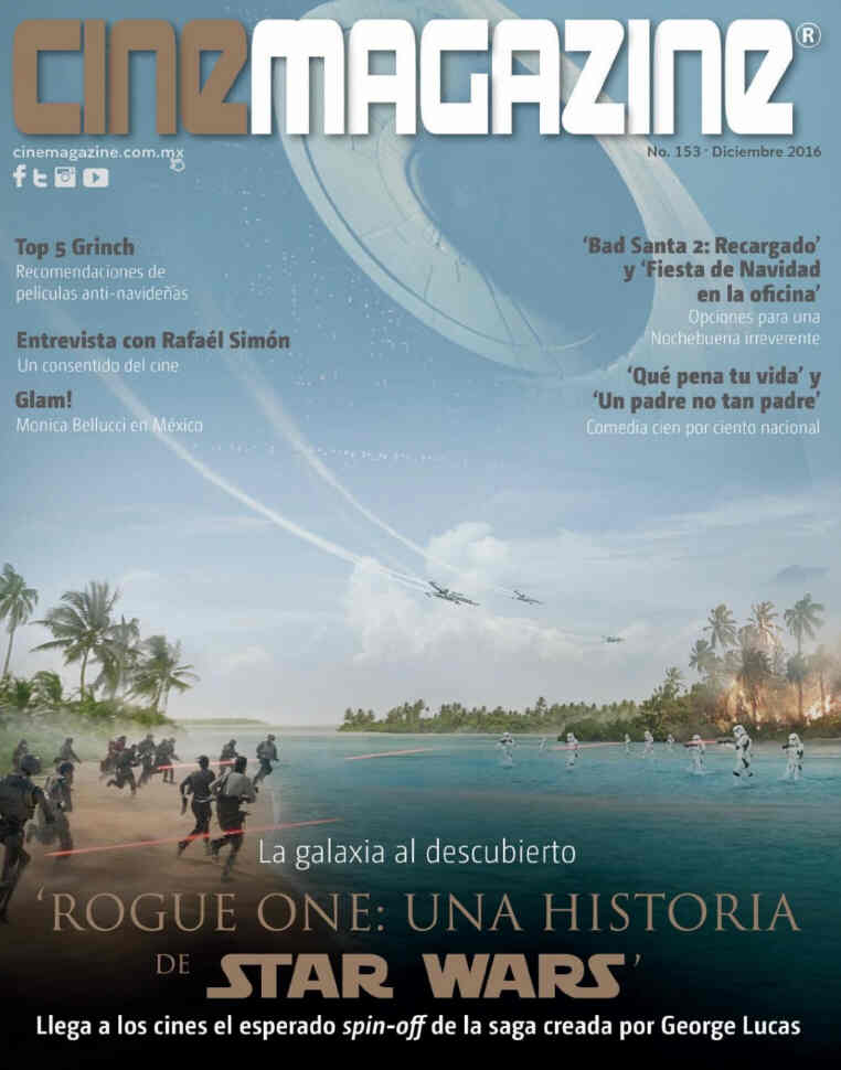 CINEMAGAZINE (Mx) magazine side cover Issue 153 December 2016