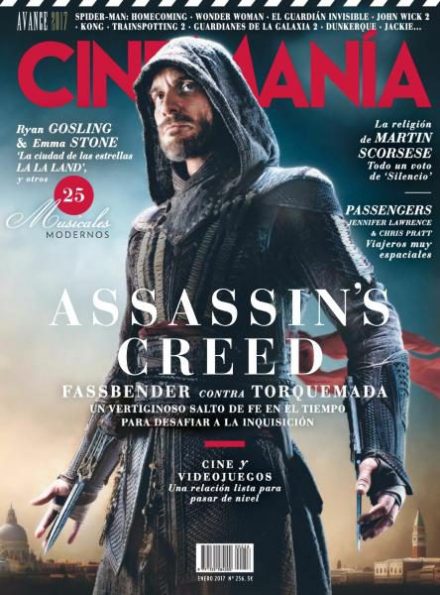 CINEMANIA magazine side cover Issue 256 January 2017