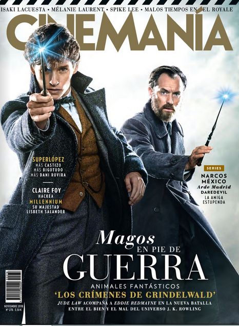 CINEMANIA magazine side cover Issue 278  November 2018