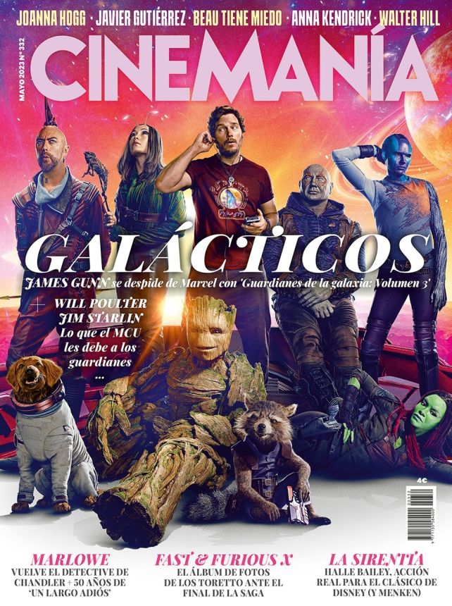 CINEMANIA magazine side cover Issue 332  May 2023
