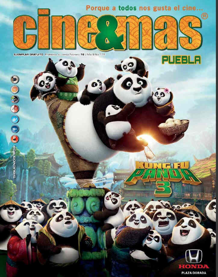 CINE Y MAS (MEXICO) magazine side cover Issue 116 February 2016