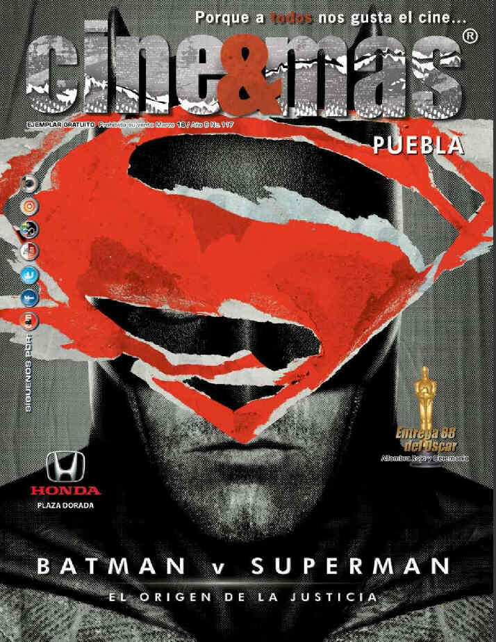CINE Y MAS (MEXICO) magazine side cover Issue 117 March 2016