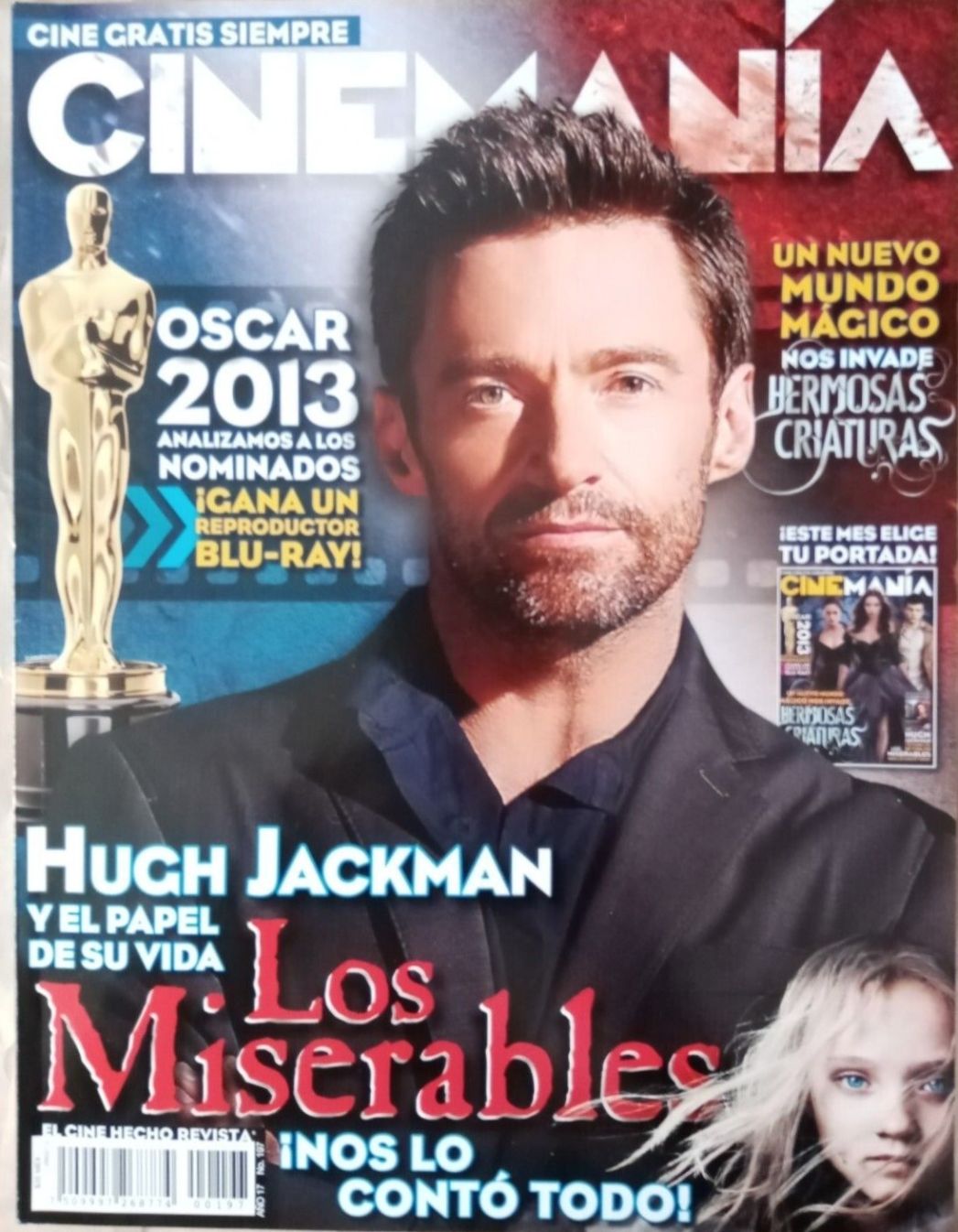CINEMANIA (Mx) magazine side cover Issue 197 February 2013