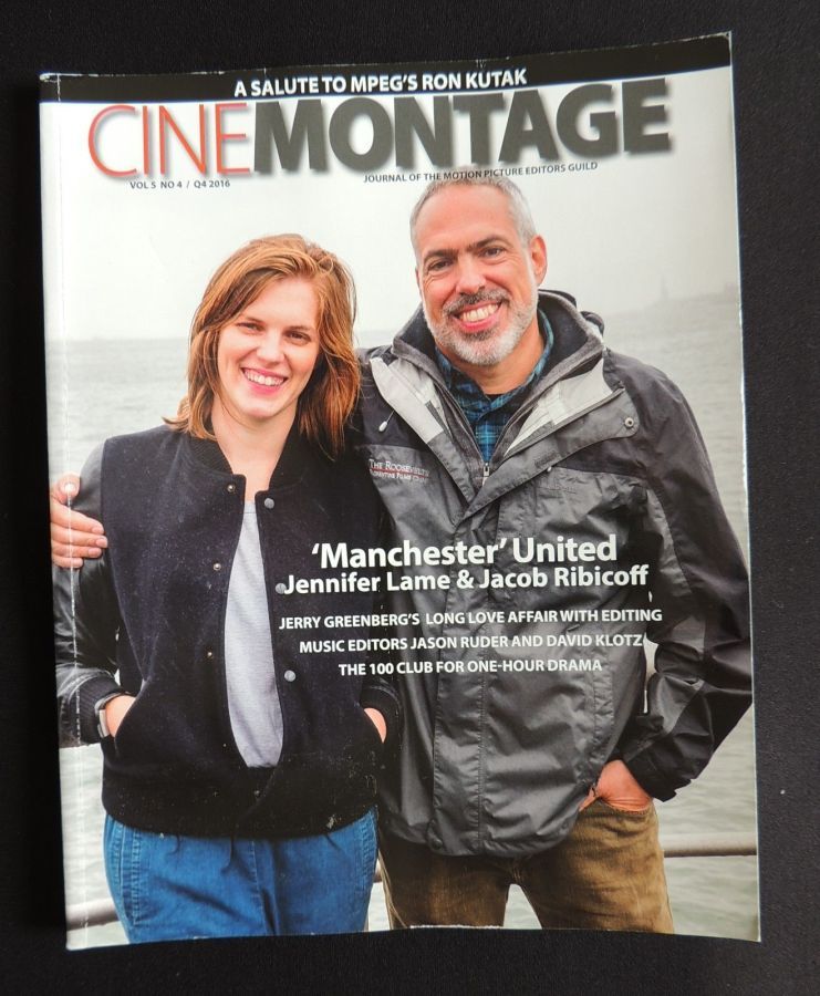 CINE MONTAGE magazine side cover Issue v5n4 Winter 2016