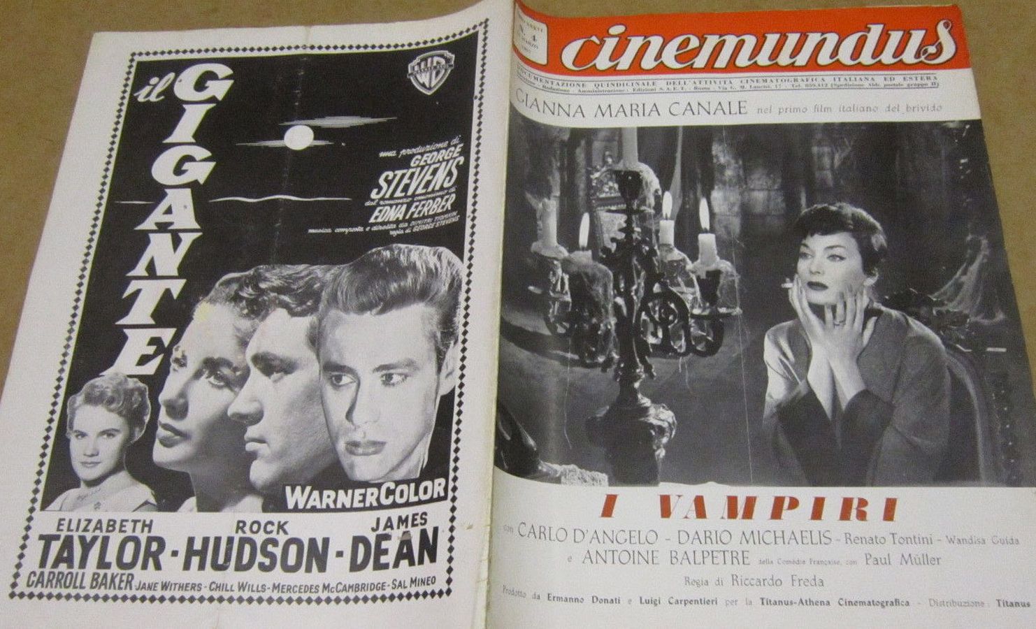 CINEMUNDUS magazine side cover Issue 4  March 1957
